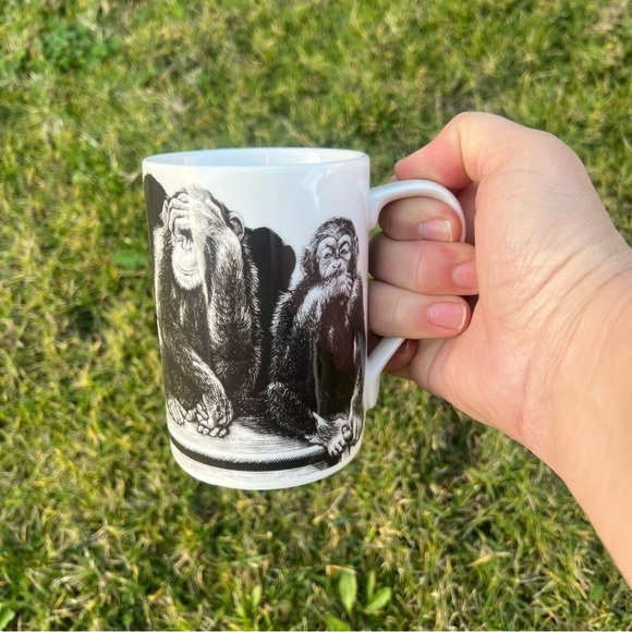 Slice of Life No Evil Coffee Mug Kent Barton Monkeys 222 Fifth See No Evil GUC - Picture 7 of 7